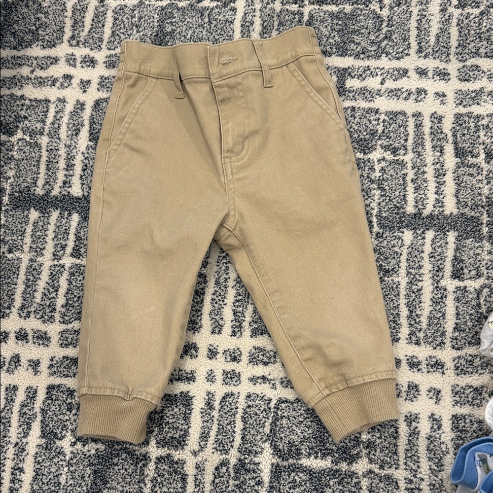 Janie and Jack khaki joggers Kids Tan Pants